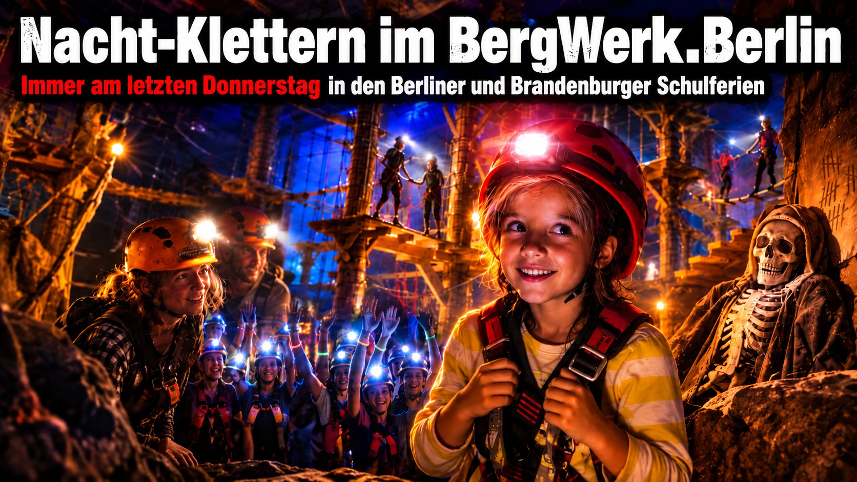 Ferienerlebnis: Nacht-Klettern